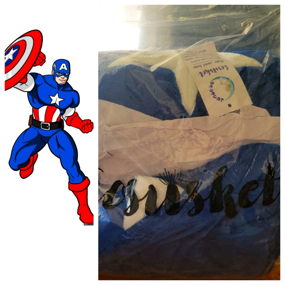 COSUSKET Captain america adult onesie